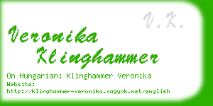 veronika klinghammer business card